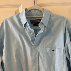 Vineyard Vines Tucker Shirt Baby Blue Sz L
